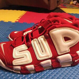 SUPREME X NIKE UPTEMPO REAL SIZE 10